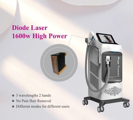 Máy tia laze 808nm/808+755+1064nm với hệ thống làm mát bằng gió + nước + TEC